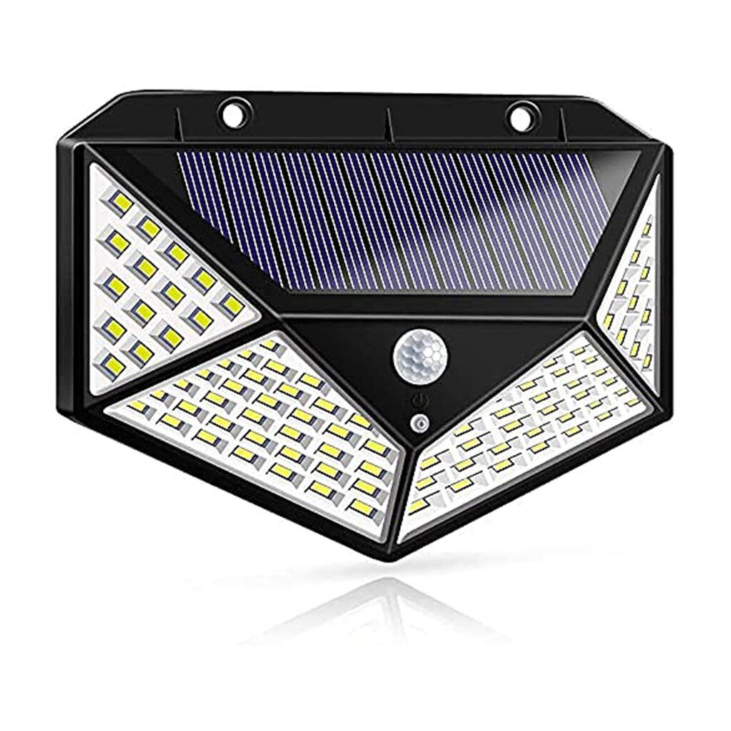 100 Solar LED Sensor Security Lamp for Home and Garden Outdoors - Image 1