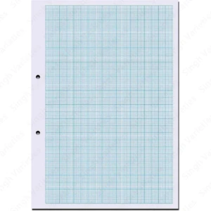 A4 Graph Paper Sheet, Loose Leaf Paper 1mm, 1 pc