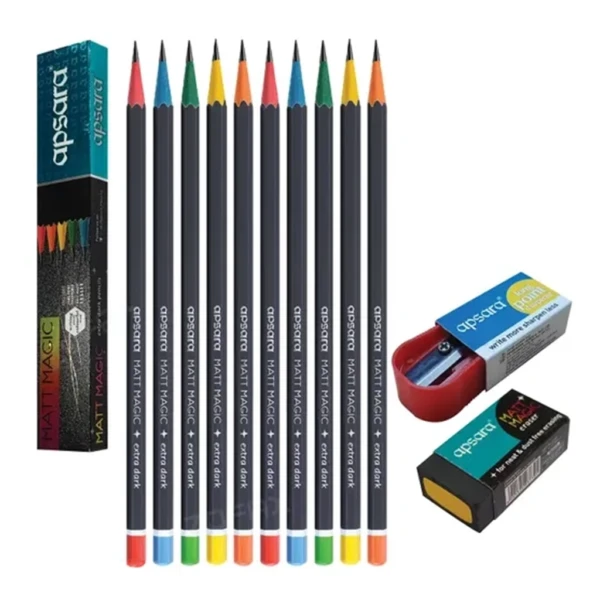 Apsara Pencil - Matt Magic Extra Dark Pencils