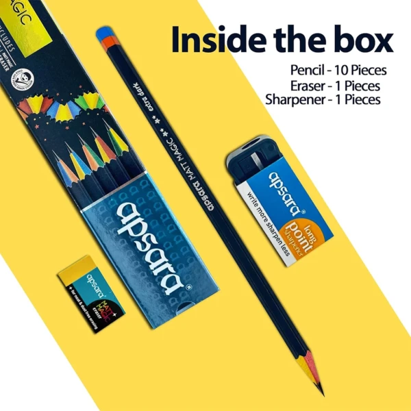 Apsara Pencil - Matt Magic Extra Dark Pencils
