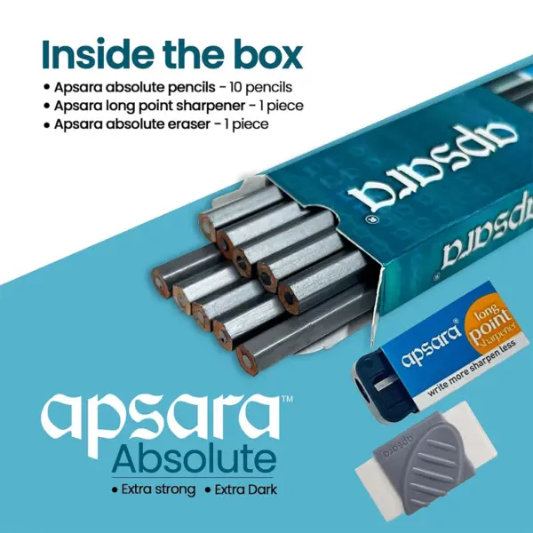 Apsaras Pencil - Absolute Extra Dark Pencils