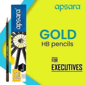 Apsaras Pencil - Gold HB Pencils