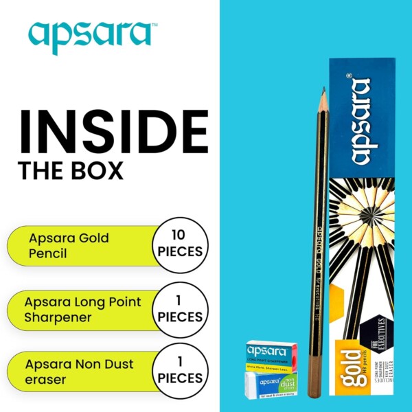 Apsaras Pencil - Gold HB Pencils