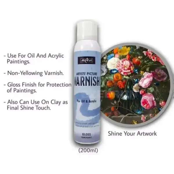 Camlin Kokuyo Camel Arfina Artists' Picture Varnish Spray – 200ml