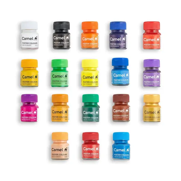 Camlin Kokuyo Poster Colours Pack – 18 Shades