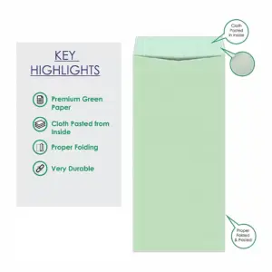 Cloth Line Green Envelope