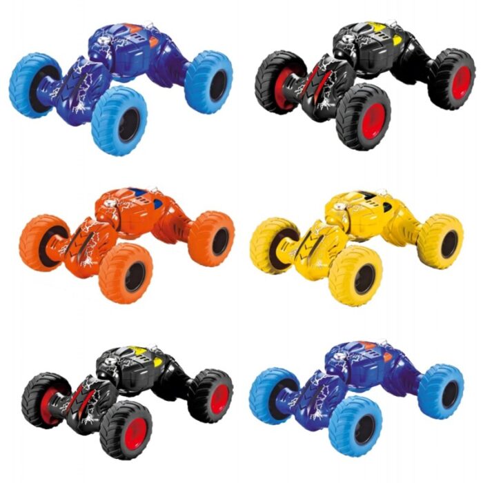 DTX Telescopic Car Double Sided Pull Stunt Action Car Toy for Kids