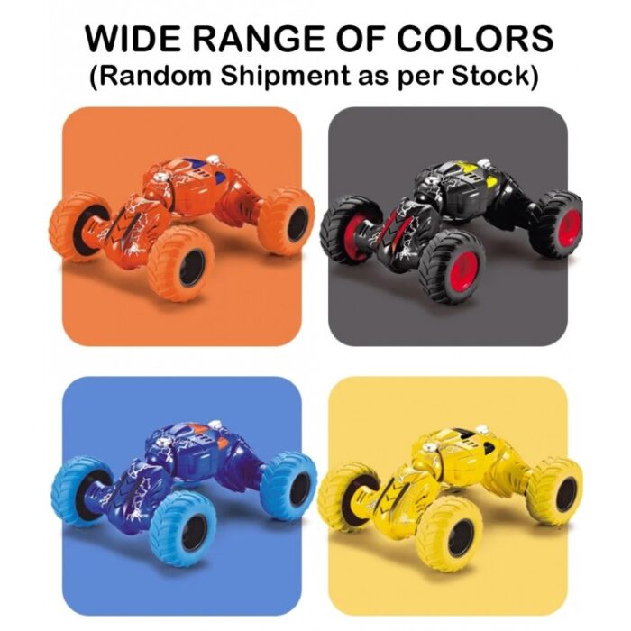 DTX Telescopic Car Double Sided Pull Stunt Action Car Toy for Kids