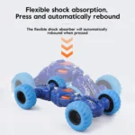 DTX Telescopic Car Double Sided Pull Stunt Action Car Toy for Kids