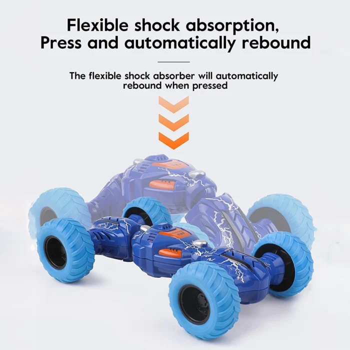 DTX Telescopic Car Double Sided Pull Stunt Action Car Toy for Kids