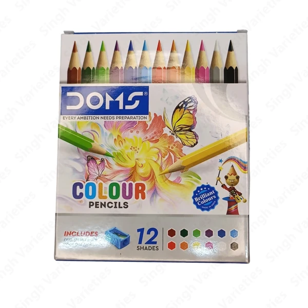 Doms Colour Pencils 12 Shades