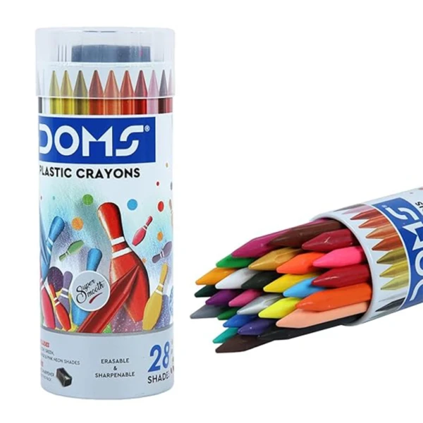 Doms Plastic Crayons – Vibrant Colors for Creative Artworks