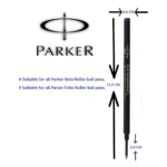 Parker Navigator X Beta and Folio Roller Ball Pen Refill