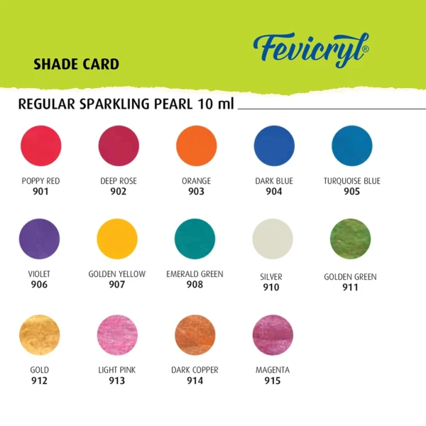 Pidilite Fevicryl Sparkling Pearl Colours