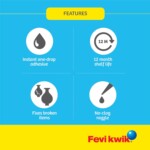 Pidilite Fevikwik Glue – 450mg, Instant Bonding Adhesive for Quick Repairs (Pack of 1) - Image 2