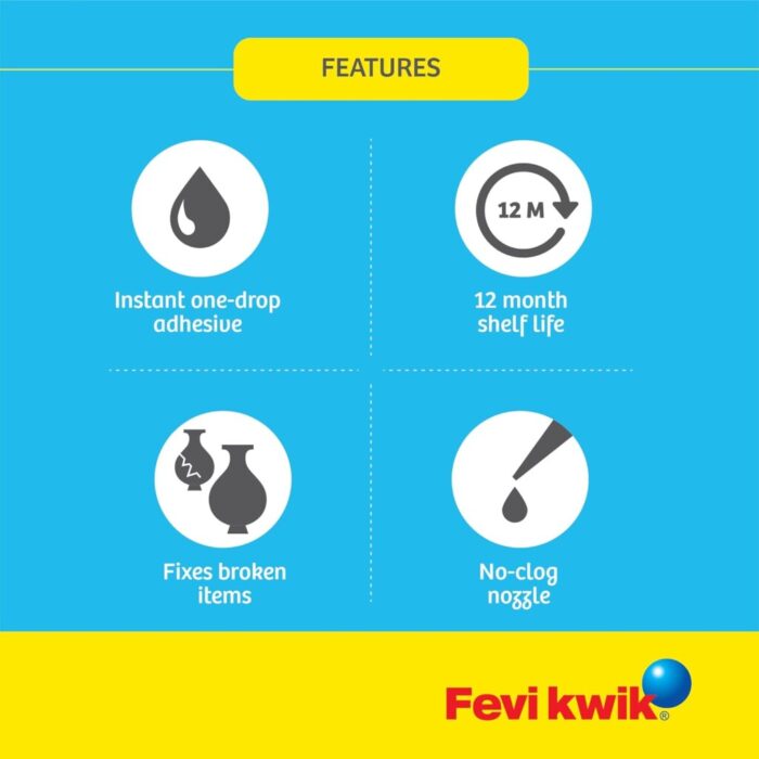 Pidilite Fevikwik Glue – 450mg, Instant Bonding Adhesive for Quick Repairs (Pack of 1) - Image 2
