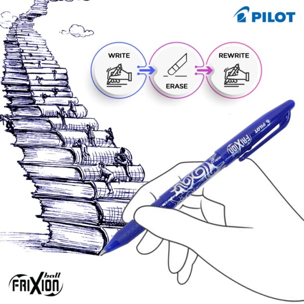 Pilot Frixion 0.7mm Fine Point Roller Ball Pen with Inbuild Eraser