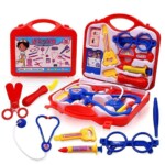 Plastic Doctor Play Set with Foldable Suitcase