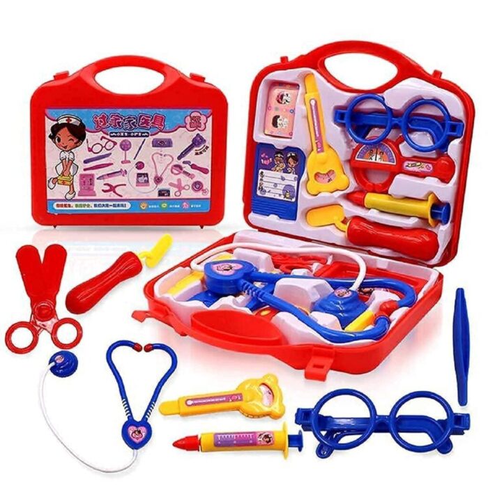 Plastic Doctor Play Set with Foldable Suitcase