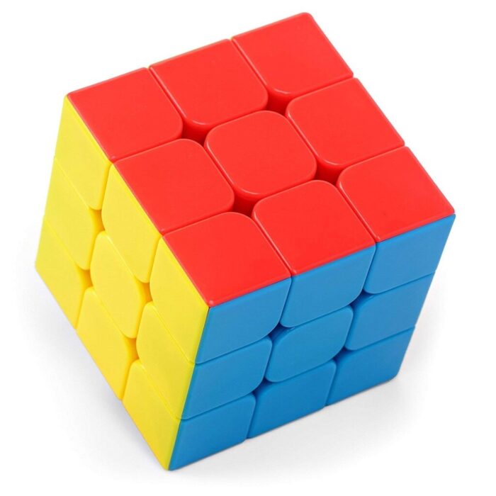 Multicolor Speed Rubik's Cube 3x3 | Stickerless Smooth-Turning Puzzle Cube (Pack of 1) - Image 1