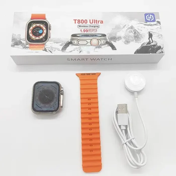 T800 Ultra Smartwatch – Bluetooth Calling, Fitness Tracker, Heart Rate Monitor, Waterproof Smart Watch Compatible with Android & iOS - Image 1