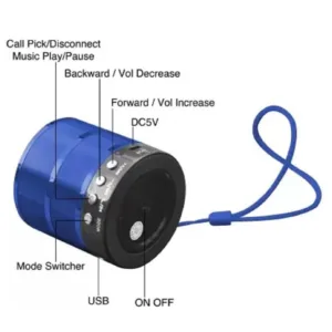Wireless Bluetooth Stereo Speaker - 887