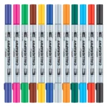 Add Gel Calligraphy Colouring Pen – Twin Tip Brush 12 Pen Set