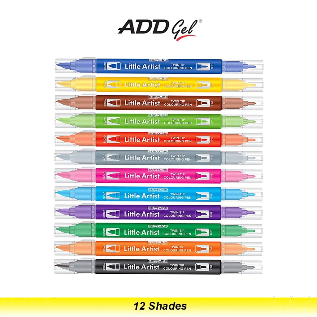 Add Gel Softline Little Artist Colouring Pen 12 Pen Set_3 Add Gel Softline Little Artist Colouring Pen 12 Pen Set