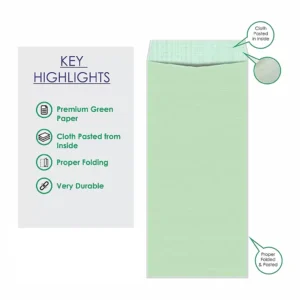 Cloth Line Green Envelope