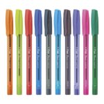 Flair Peach Liquid Ink Colour Ball Pen - Set of 10 Color Pen