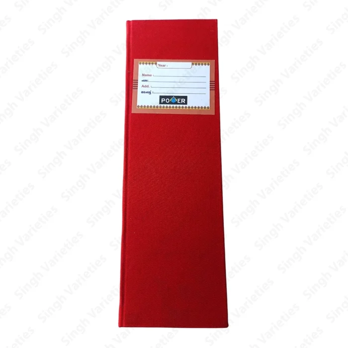 Red Canvas Cloth Hard Long Chothiya Book