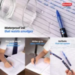 Reynolds Trimax Gel Pen – Smooth Writing, Fine Tip, Long-Lasting Ink (Pack of 1) - Image 2