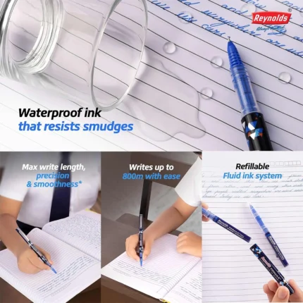 Reynolds Trimax Gel Pen – Smooth Writing, Fine Tip, Long-Lasting Ink (Pack of 1) Gel Pen (Roller)