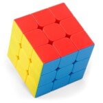 Multicolor Speed Rubik's Cube 3x3 | Stickerless Smooth-Turning Puzzle Cube (Pack of 1)