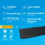 TVS Champ Plus USB Cable Wired Keyboard