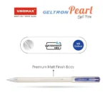 Unomax Geltron Pearl Gel Pen – Smooth Writing, Pearl Finish Body, Comfortable Grip for School & Office - Image 2