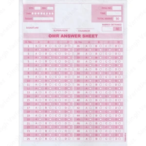 A4 OMR Answer Sheet Loose, 1 pc