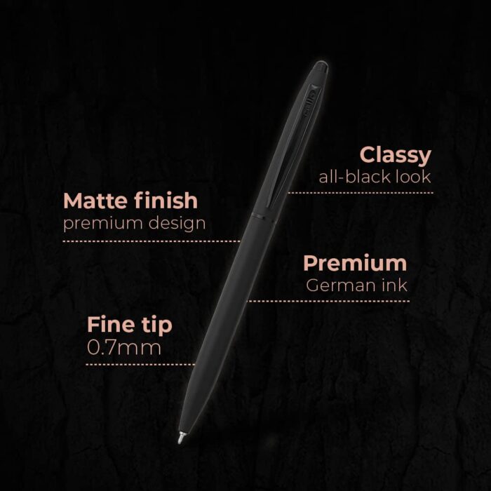 Cello Ball Pen - Signature Carbon Slim, Blue Ink, 1 pc - Image 2