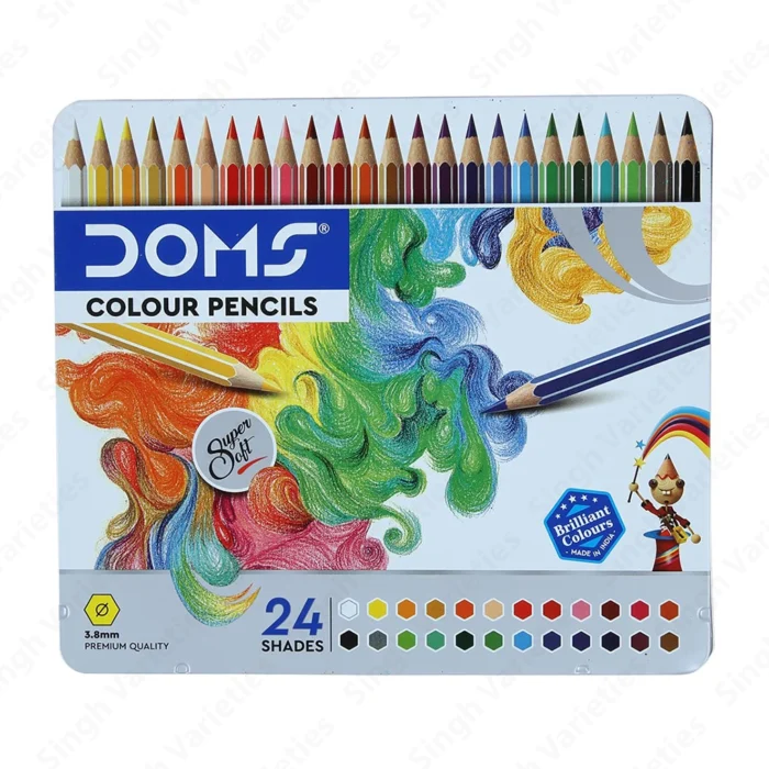 Doms Colour Pencils Long 24 Shades