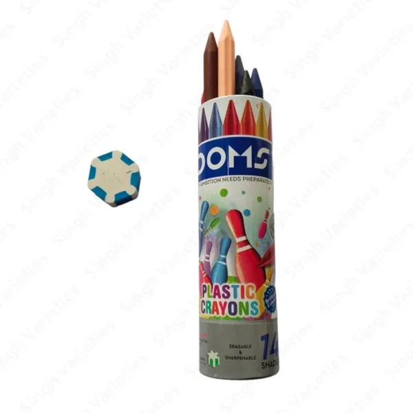 Doms Plastic Crayons 14 Shades