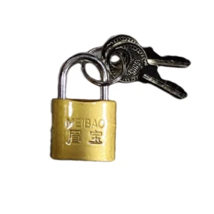 Solid Brass Copper Padlock with Key, 1pc