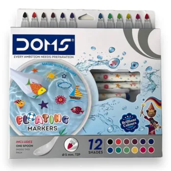 Doms Floating Markers Pen - Set of 12 Shades with Spoon