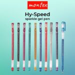 Montex Glitter Gel Pen - Hy Speed