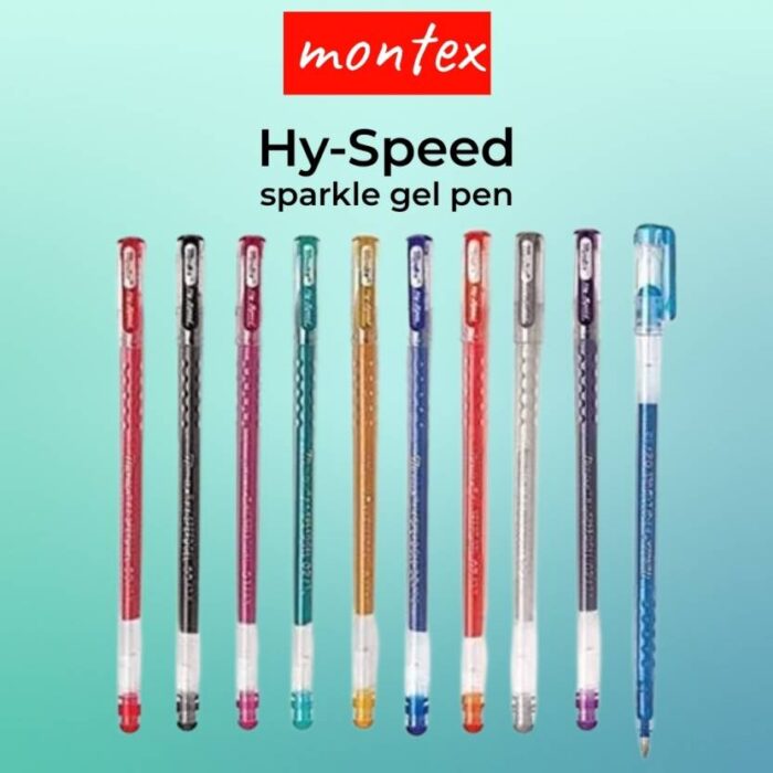 Montex Glitter Gel Pen - Hy Speed
