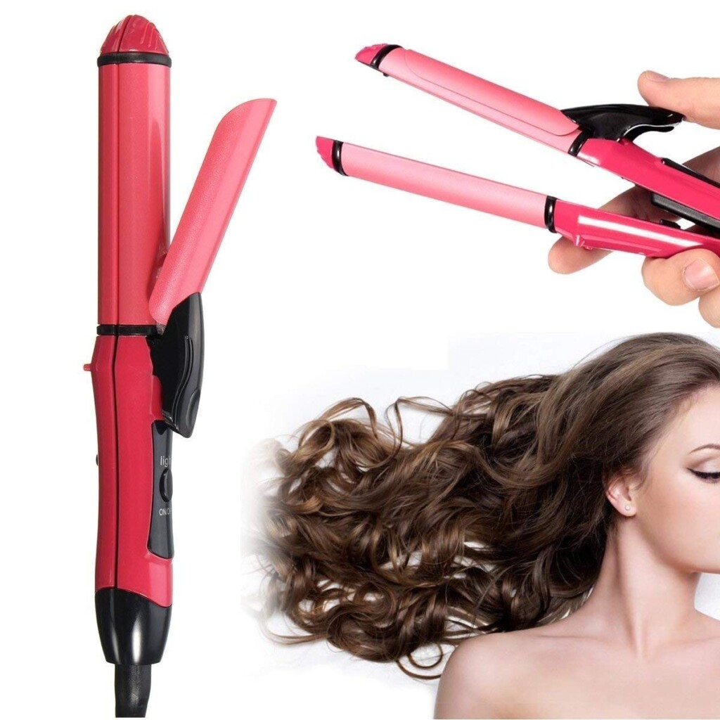 New Nova Professional 2 in 1 Hair Straightener Curler