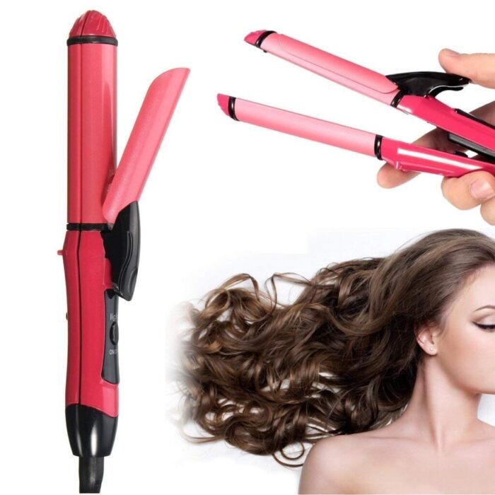 New Nova Professional 2 in 1 Hair Straightener Curler