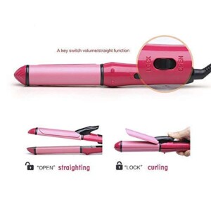 New Nova Professional 2 in 1 Hair Straightener Curler