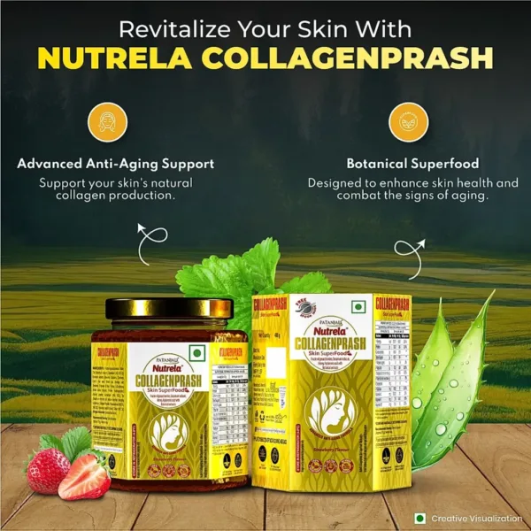 Patanjali Collagen Prash - Advanced Anti Ageing Formula for Men and Women - 400g