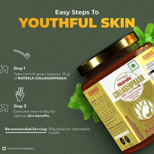 Patanjali Collagen Prash - Advanced Anti Ageing Formula for Men and Women - 400g