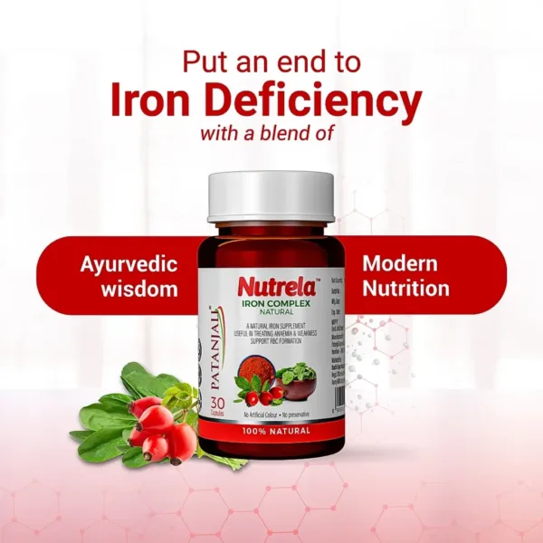 Patanjali Nutrela Iron Complex Natural 30 Capsules